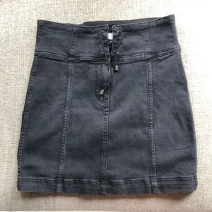 Free People Stretchy Denim Skirt